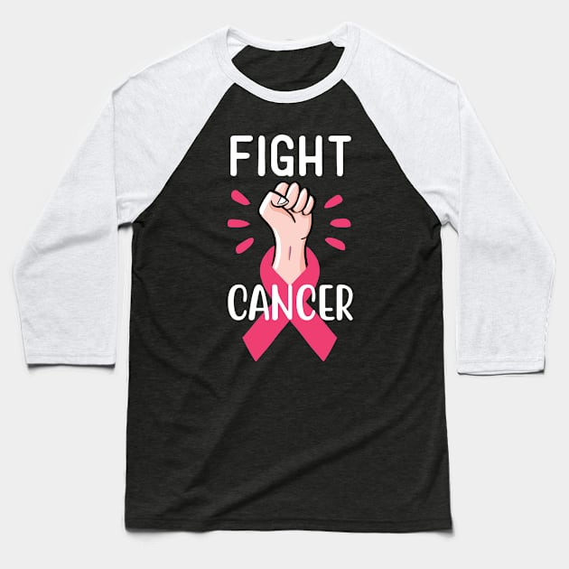 Fight Cancer Baseball T-Shirt by JKFDesigns